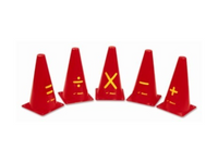 Pachołki 24 cm Znaki matematyczne 5 szt