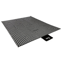 NC2311 KOC PIKNIKOWY BIAŁO-CZARNY 200x200 CM PE + ALU NILS CAMP