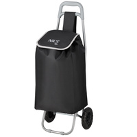 NC17106 WÓZEK NA ZAKUPY 40L CZARNY NILS