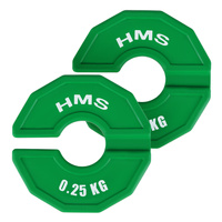 TSN25 2 x 0.25 KG TALERZ NA SPRZĘT DO TRENINGU SIŁOWEGO I FITNESS TYPU NAKŁADKA 2 x 0.25 KG HMS