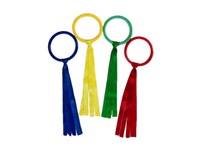 Obręcz gimnastyczna z wstążkami 8 szt