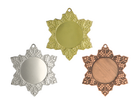 Zestaw 3 medali MMC22050 Śnieżynka