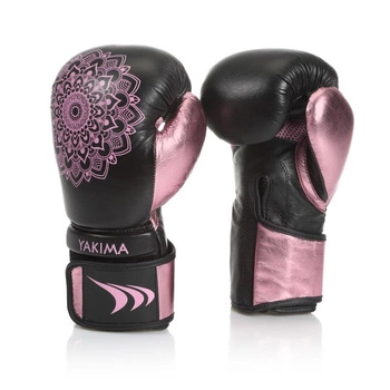 Rękawice kobiece MANDALA BLACK/PINK 10 oz