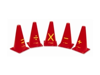 Pachołki 24 cm Znaki matematyczne 5 szt