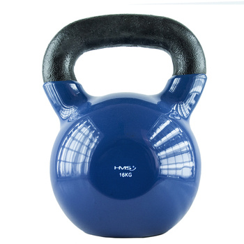 KNV16 BLUE KETTLEBELL ŻELIWNY POKRYTY WINYLEM HMS