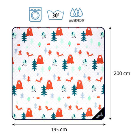 NC8028 LAS KOC PIKNIKOWY 195X200 CM NILS CAMP
