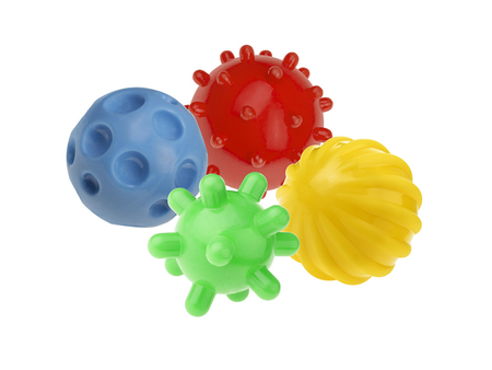 Piłki sensoryczne 4 szt. kolorowe