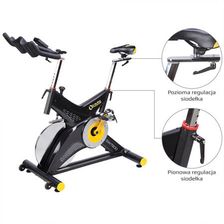 SW7200 ROWER STACJONARNY SPININGOWY 22KG HMS PREMIUM