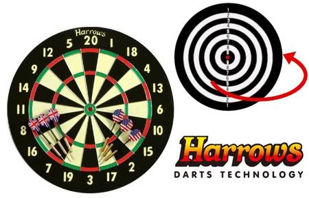 Tarcza Harrows Champion Family Paper Dart Game dwustronna